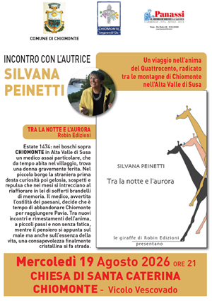 Presentazione libro "Tra la notte e l'aurora" di Silvana Peinetti